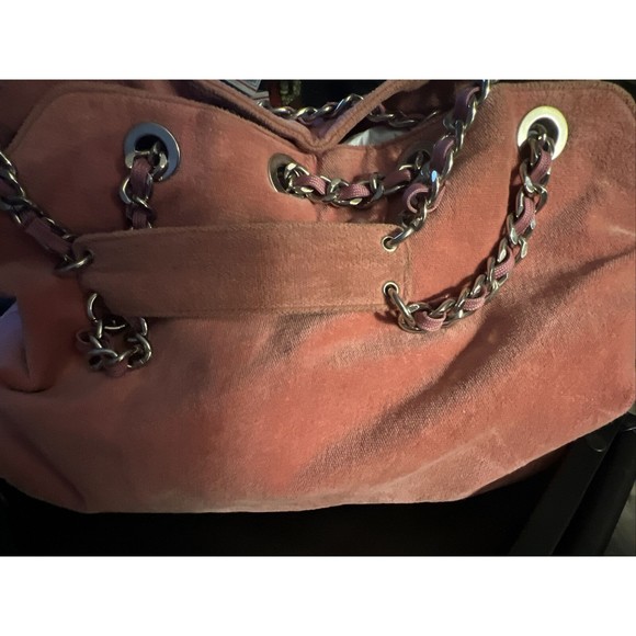 david bitton buffalo velour Handbag pink velour Boho Hippie - Picture 2 of 6